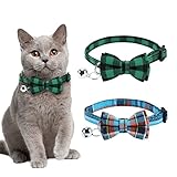 Múltiples colores collar gato; Red.verde.blu.teal.orange.blcak Ajedrez. Adecuado para ocasiones como ropa diaria, boda, cumpleaños, halloween, navidad