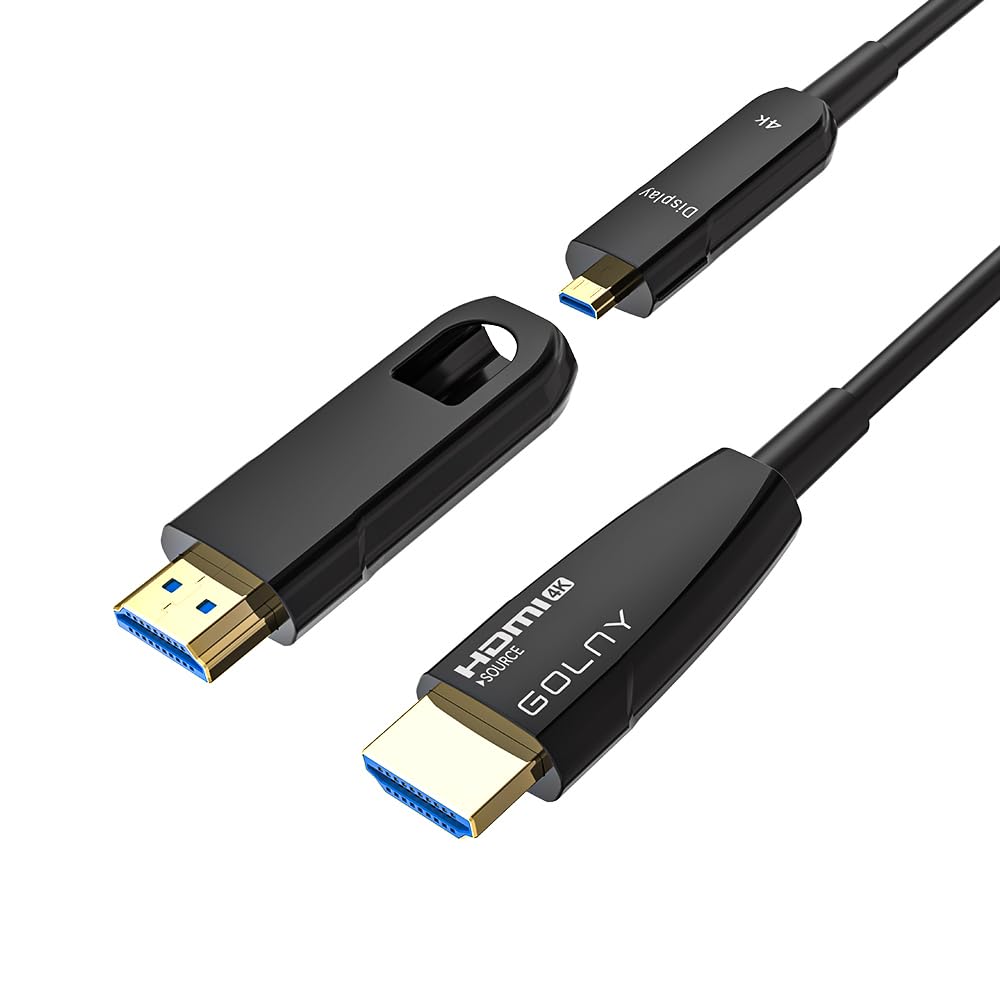 Amazon | GOLNY 光ファイバー HDMI ケーブル 4K60Hz 18Gbps 高速伝送