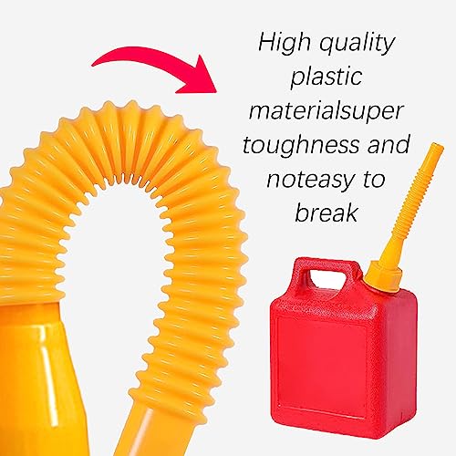 Zufoty Gas Can Spout Replacement, No-Spill Design Gas Can Nozzle with Flexible Nozzle Fit for Most 1/2/5/10 Gal Tank Cans, Easy Pour, Fuel Can Vent Caps, Fuel Can Spout Replacement