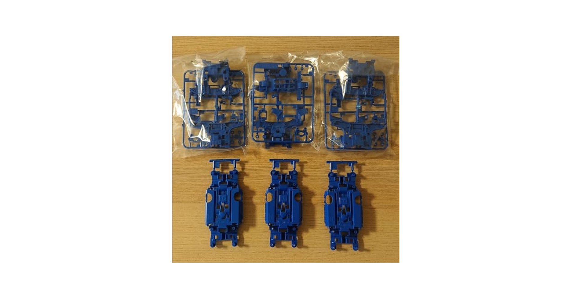 Amazon | ミニ四駆 MSシャーシ青 3セット 通販