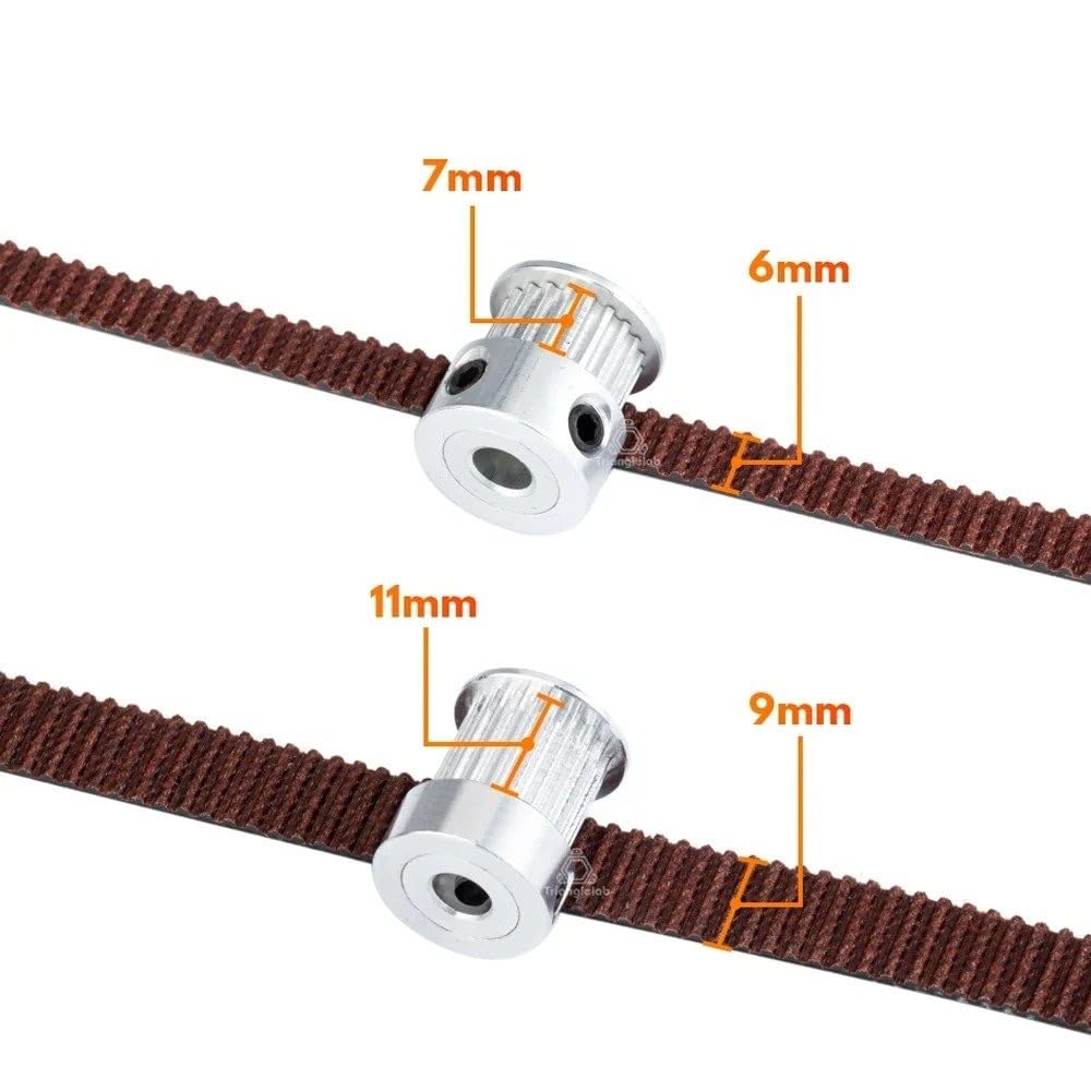 Keilriemen Transferriemen 2GT Gürtel Synchron Gürtel Zahnriemen Breite 6MM 9MM 10MM 12MM Tragen GT2 Beständig Für Ender3 Cr10 Für Anet(10M,9mm)