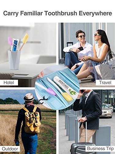 image for Luxtude Toothbrush Cover 12 PCS,Ultra Small & Hygienic Toothbrush Trav