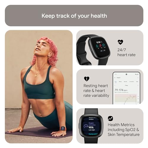 Google Fitbit Versa 4 Fitness Smartwatch with built-in GPS and up to 6 days battery life - compatible with iOS 15 or higher & Android OS 9.0 or higher - Image 7