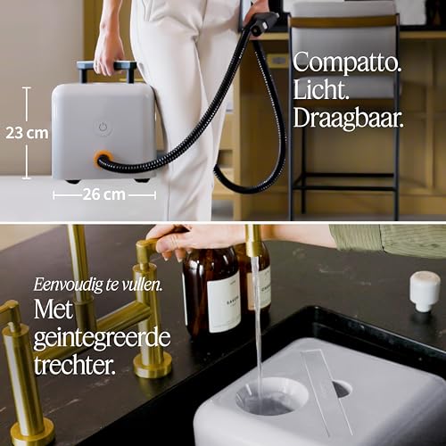 Dupray Neat Plus Dampfreiniger – Vielseitiger Hochleistungs-Dampfreiniger für Zuhause: Böden, Möbel, Autos und mehr (EU-Stecker, Neat Plus + 40 Zubehörteile)