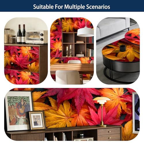 Image of Nuxovilar 15x39 Fall Maple Leaf Contact Paper