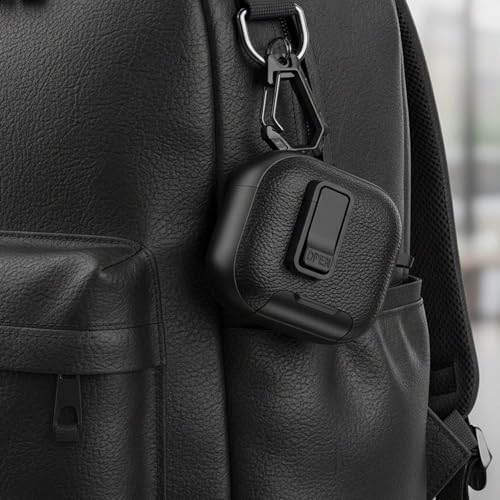 Image of for Leather AirPods Pro 3 Case 2025 | Cute iPod Air Pods Pro 3 Case with Magnetic Lock | with Phone Holder & Keychain | Airpods 3 Pro Cases for Man Women(Model A2700 /A2931)(Black)
