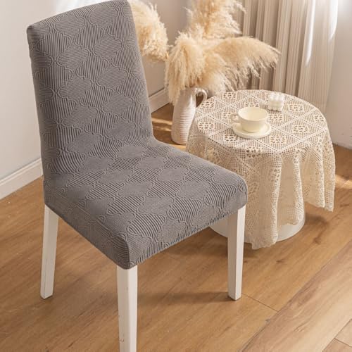 HOMETHREADS Chair Cream Pack Of 4 Front View
