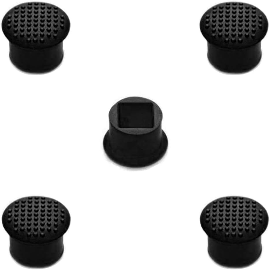 MMOBIEL 5 PCS Rubber TrackPoint Keyboard Mouse Black Cap with Soft Dome and Rim Laptop Pointer for HP Pavilion/Envy/Spectre/EliteBook/Omen/Stream/Chromebook