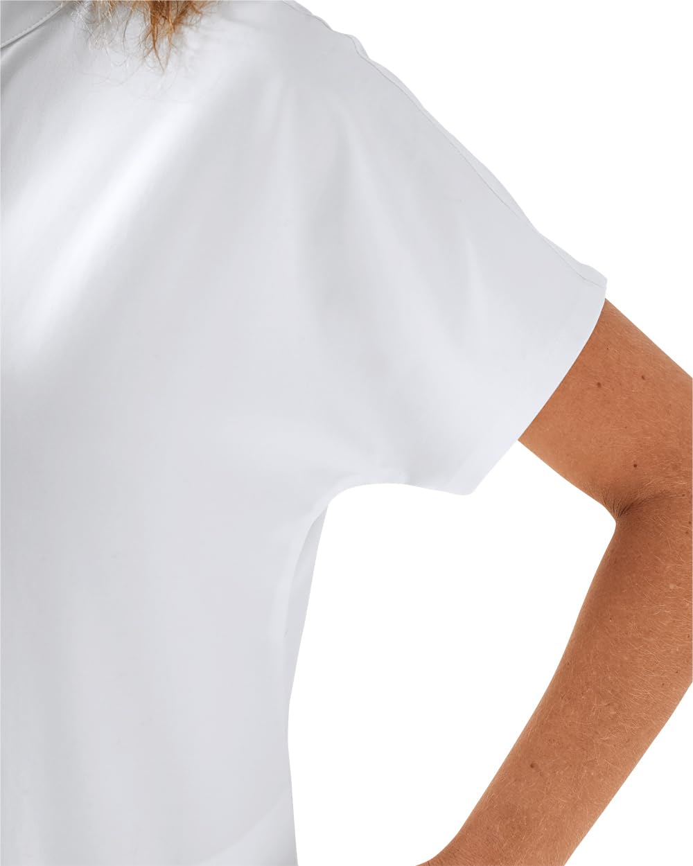 CLINIC DRESS Schlupfkasack I kaere I Damen-Kasack Pflege Arbeitskleidung I Stehkragen | Länge ca. 70 cm | Kurzarm I Industriewäsche geeignet | bis 75 Grad waschbar |