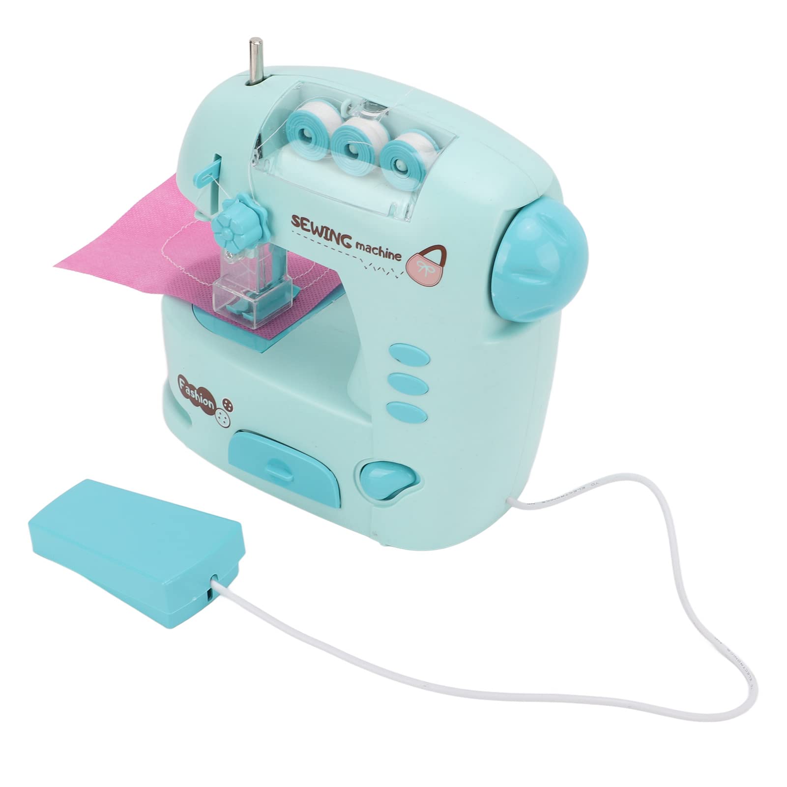 Sewing Kit, Mini Compact and Exquisite Wear Resistant Electric Sewing Machine for Early Childhood Education for Kids 3 Years and Up