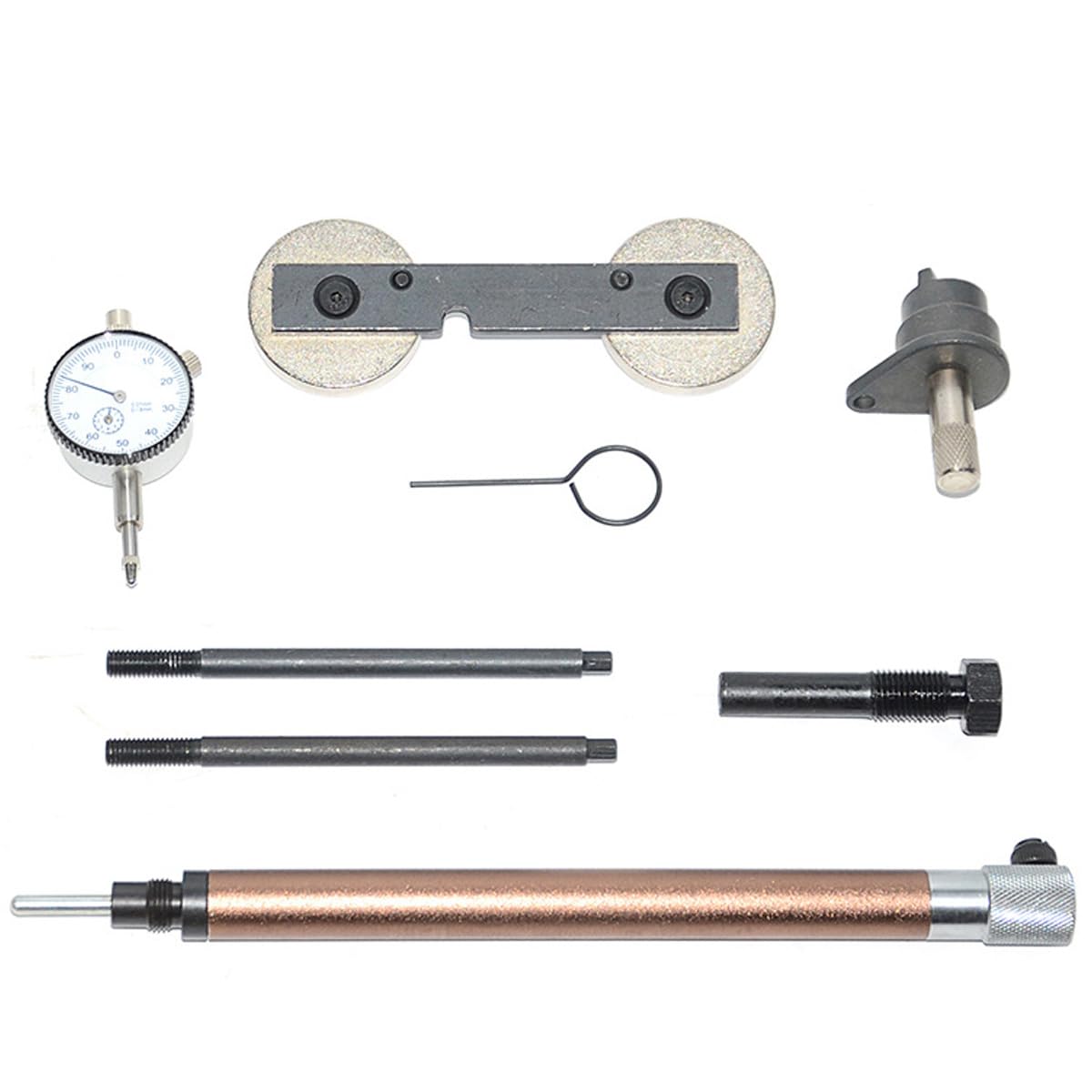 Set di Strumenti per La Messa in Fase della Catena del Motore, Supporto per Indicatore a Quadrante E Comparatore per VAG Audi VW Skoda Seat 1.2 1.4 1.6 TSI FSI