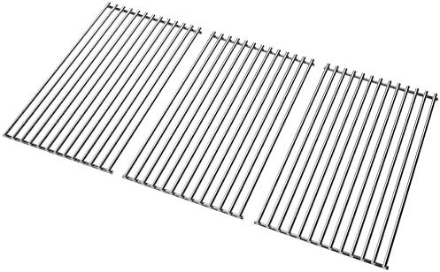 WELL GRILL Edelstahl Grillrost für Burnhard FRED Gasgrill, 3er-Pack, spülmaschinenfest, 60,5 x