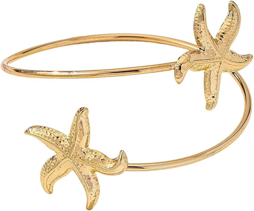 Upper Arm Bracelet, Upper Arm Bangle, Adjustable Coil Arm Bangles Bracelet, Gold Top Bracelet, Ideal for Weddings and Parties