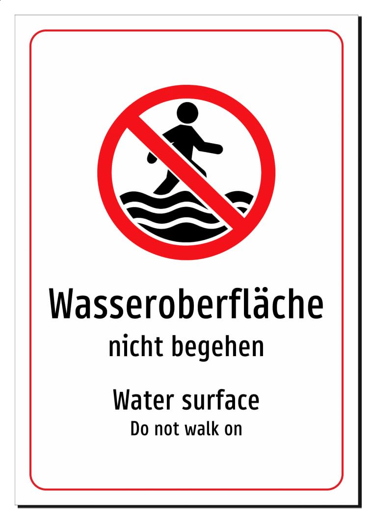 60834-DEEN-S-07 | [Wasseroberfläche] Schild/Aufkleber | Deutsch