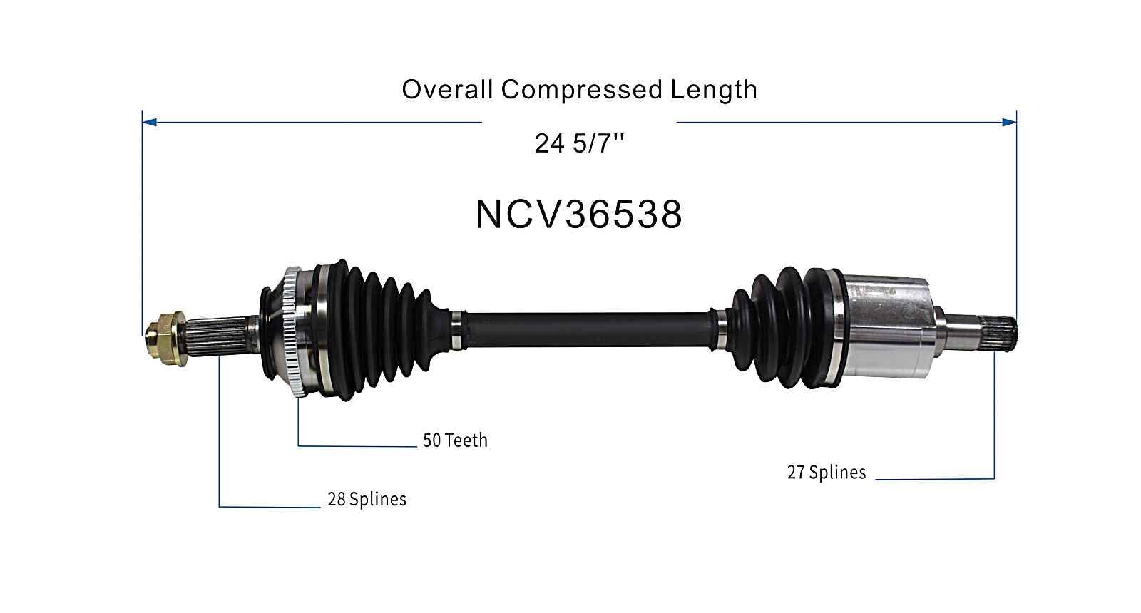 Amazon.com: GSP NCV36538 CV Axle Shaft Assembly - Right Front