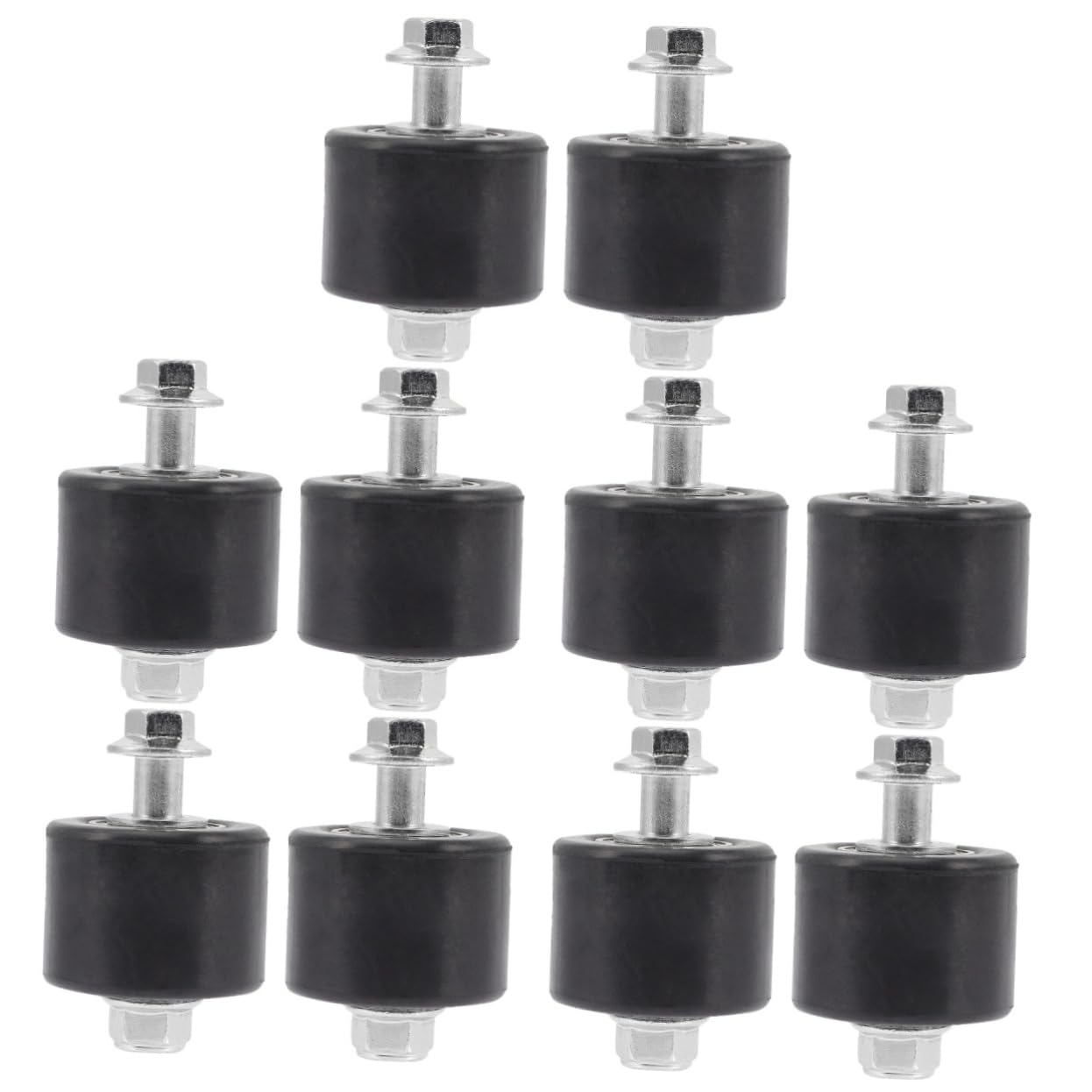 ULTECHNOVO 10piezas Guía De Rodillo De Cadena Para Motocicleta De Rueda De Rodillo Antideslizante Para Cadena De Off-road Fabricada Caucho La Estabilidad y Prolonga La