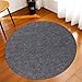 Waterproof Rug Pad Round 1/4 Thick Waterproof Non-Slip Rug Pad， Pad for Hardwood Floors， Rug Pads for All Floors and Finishes, Keeps Carpets in Place Soft and Safe（6TF）