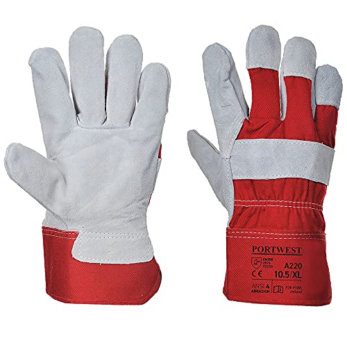 Portwest Gant Docker Premium, Couleur: Rouge, Taille: XL, A220RERXL