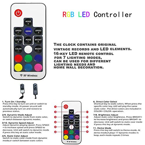 LittleNUM Vinyle Horloge Murale Horloge Murale Creative Mur de LED Horloge Beatles Horloge Murale Muet Famille… - Les Beatles, Paul McCartney, John Lennon, RIngo Starr, George Harrison LittleNUM Vinyle Horloge Murale Horloge Murale Creative Mur de LED Horloge Beatles Horloge Murale Muet Famille… – Image 7