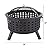 Fire Pit Set, Wood Burning Pit - Includes Spark Screen and Log Poker - Great for Outdoor and Patio, 26Â” Round Metal Firepit by Pure Garden