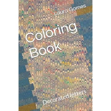 Capa do livro Coloring Book: Decorated letters (Portuguese Edition)