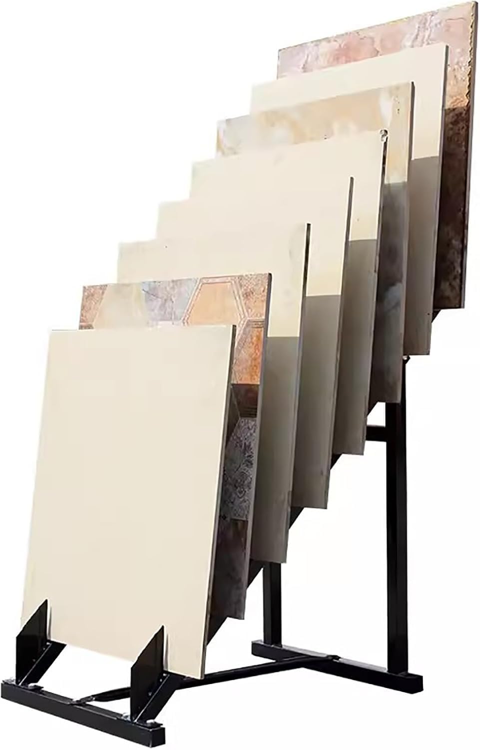 Porte-échantillons de sol en céramique stable en bois à 8 fentes pour grand format