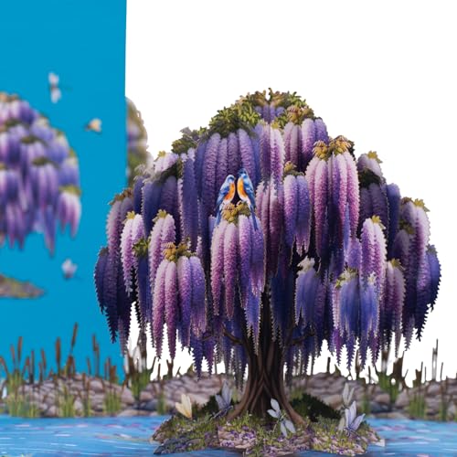 Carte de vœux faite à la main pour exprimer un amour éternel 3D