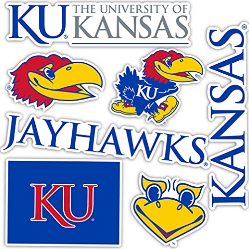Desert Cactus University of Kansas Sticker Jayhawks KU Sticker Vinyl Decals Laptop Water Bottle Car Scrapbook Sheet T2 (Type 2)