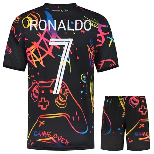 Portugal Camiseta de fútbol - Gaming - Niños y Adultos - Equipación de fútbol - Chico - Ropa de Futbol - Talla S