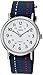 Timex Unisex TW2R107009J Weekender Blue Denim Red and White Stitching Slip-Thru Strap Watch