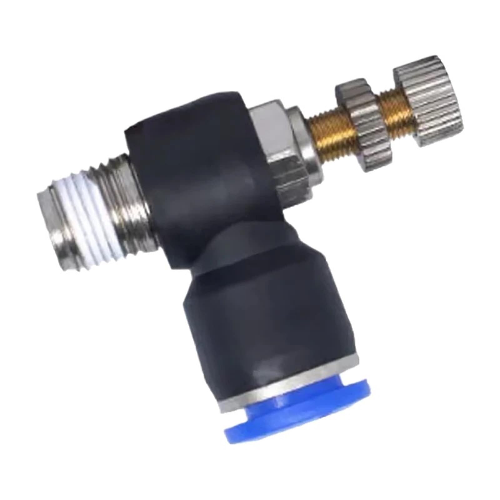 6pcs SL Pneumatic Fittings 1/8'' 1/4" 3/8" Cylinder Throttle Speed Controller Pressure Relief Valve Air Hose Connector Regulator(6PCS SL8-02)