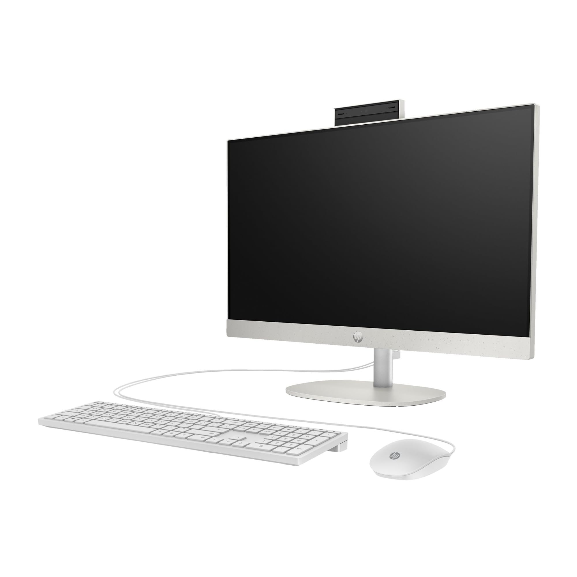 HP All-in-One PC 24-cr0110ng, 23,8 Zoll FHD-Display, Ryzen 3 7320U, 8 GB DDR5 RAM, 512 GB SSD, AMD Radeon, DOS