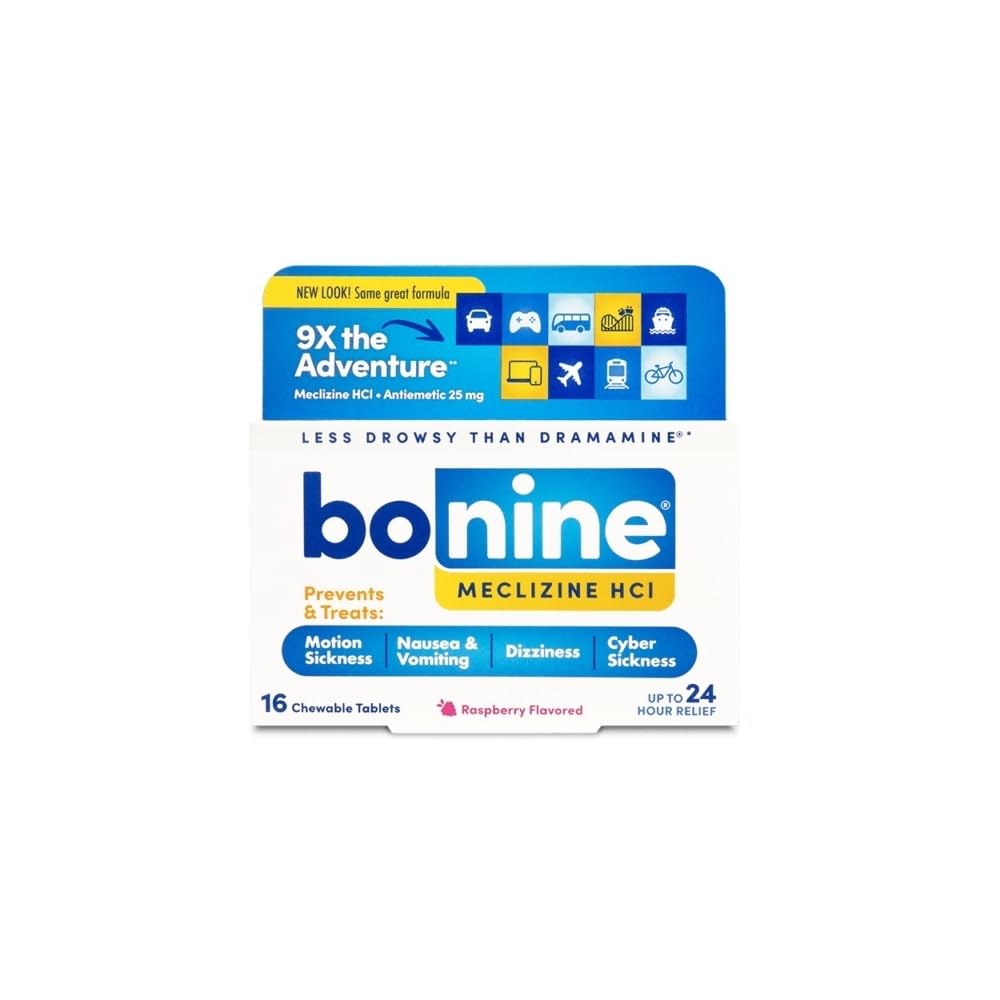 Amazon.com: Bonine Chewable Tablets for Motion Sickness, Raspberry