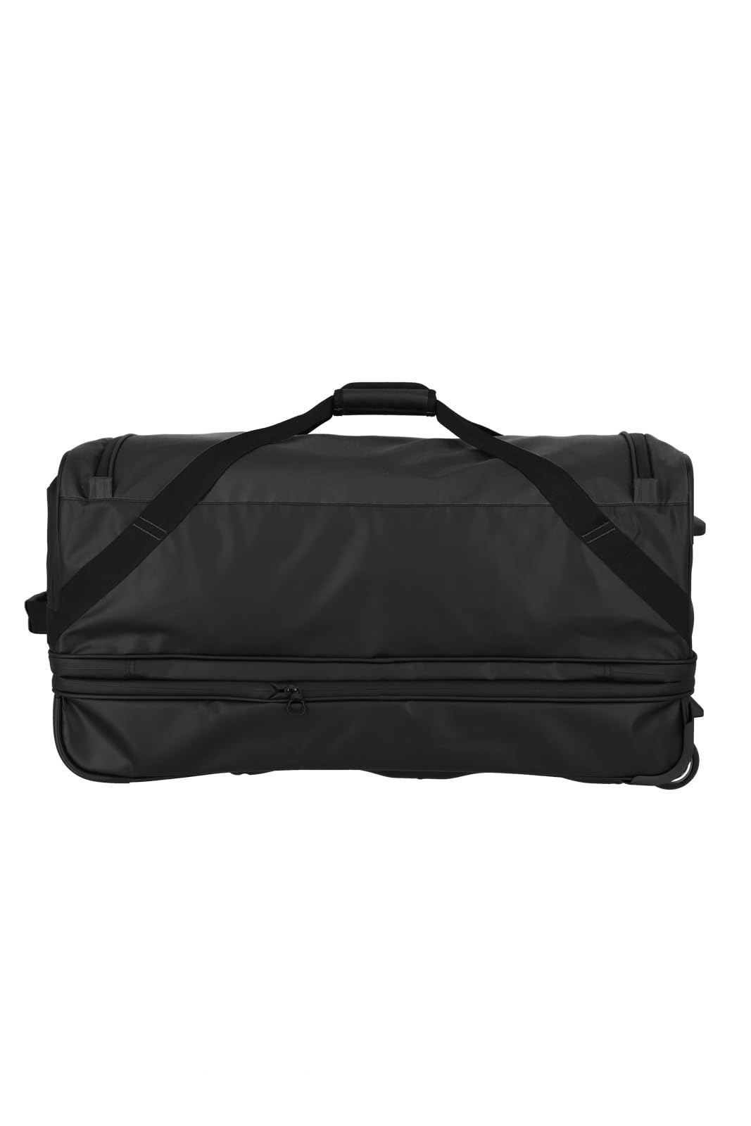 Travelite Bolsa de viaje trolley con ruedas de material repelente al agua, Basics equipaje blando con fuelle expansión, 70 cm, 98-119 litros, Negro