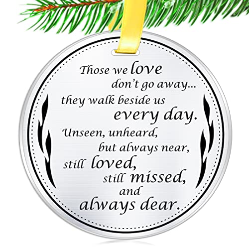 Elegant Chef Memorial Ornament- Those We Love Don't go Away They Walk Beside Us Everyday Unseen Unheard but Always Near- Christmas Keepsake- Remembrance Sympathy Gift