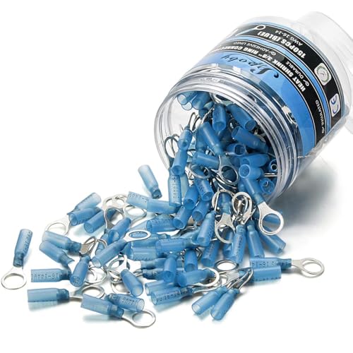 150PCS Heat Shrink Ring Connectors 3/8