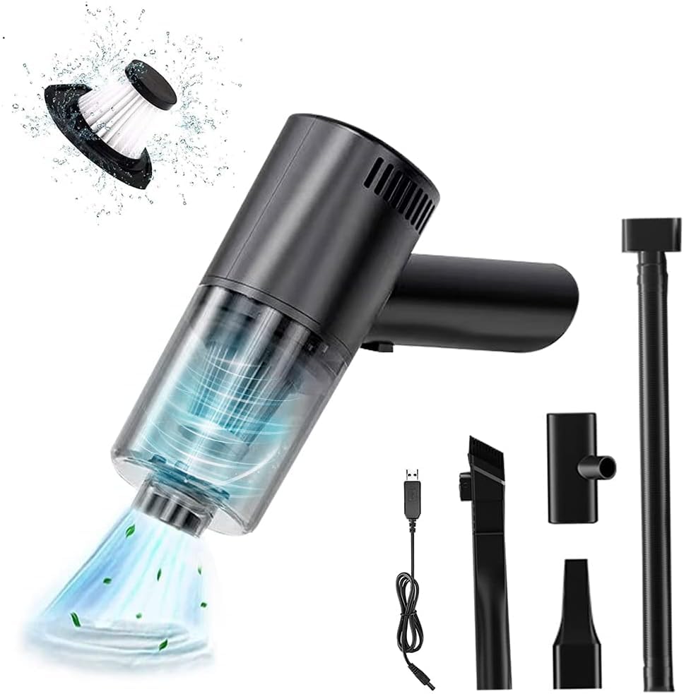 BEAPHIE Portable Cordless Car Handheld Vacuum Cleaner, 9000PA Strong Suction 120W High Power&4000mah Battery, Wet & Dry Use Hand Held Car Vacuum HEPA Filter Quick Cleaning for Car House Office