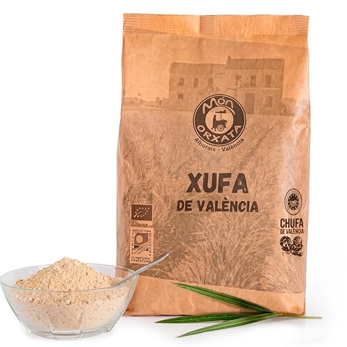Chufa Molida Valencia - Harina de Chufa - 1 kg Chufa natural con Denominación de origen | Món Orxata. Ideal para elaborar horchata, sin necesidad de remojar, con la Chufamix Vegan Milker.