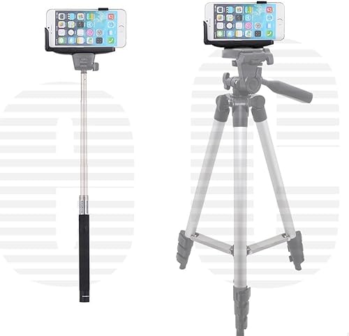 Miniatura 2 de Soporte universal para trípode para smartphone con acolchado. Se adapta a casi todos los teléfonos + paño de microfibra eCostConnection