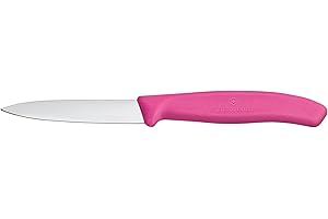 Victorinox 3.25 Inch Swiss Classic Paring Knife with Straight Edge, Spear Point, Pink