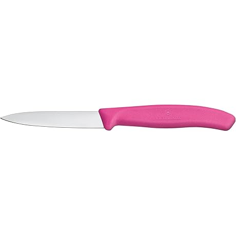 Victorinox 3.25 Inch Swiss Classic Paring Knife with Straight Edge, Spear Point, Pink