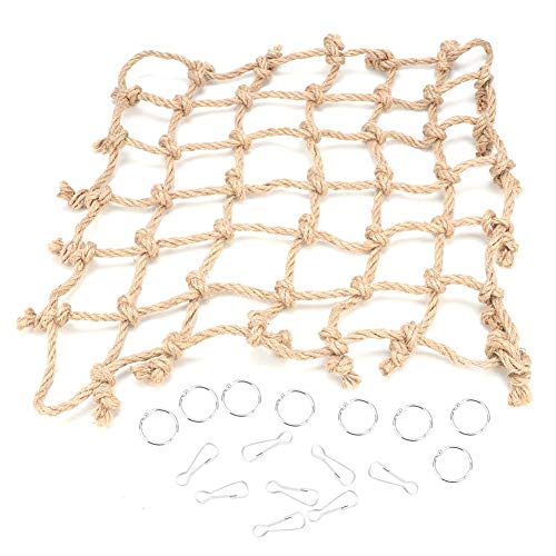 Hffheer Bird Climbing Net Parrot Climbing Cotton Rope Net Hanging Bird