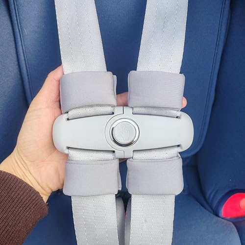 Image of Universal Child Car Seat Chest Harness Clip Buckle Guard Safer Belt Mat Set