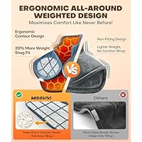 Graphene-Infused Weighted Heating Pad, Effective Pain Relief Instant Heating Pads for Neck and Shoulders and Back, Ergonomic Heated Wrap w/ 6 Heat Options 4 Auto Timer, Christmas Gifts for Women Men - Image 4
