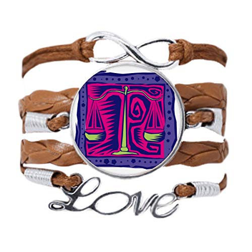 Bracelet cuir noir tordu Balance mexicaine pour sublimer votre style