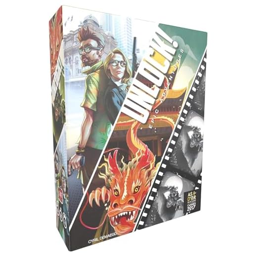 UNLOCK! Epic Adventures Card Game | Escape Room Games for Adults and Kids | Mystery Games for Family Game Night | Ages 10 and up | 2-6 Players | Average Playtime 1 Hour | Made by Space Cowboys