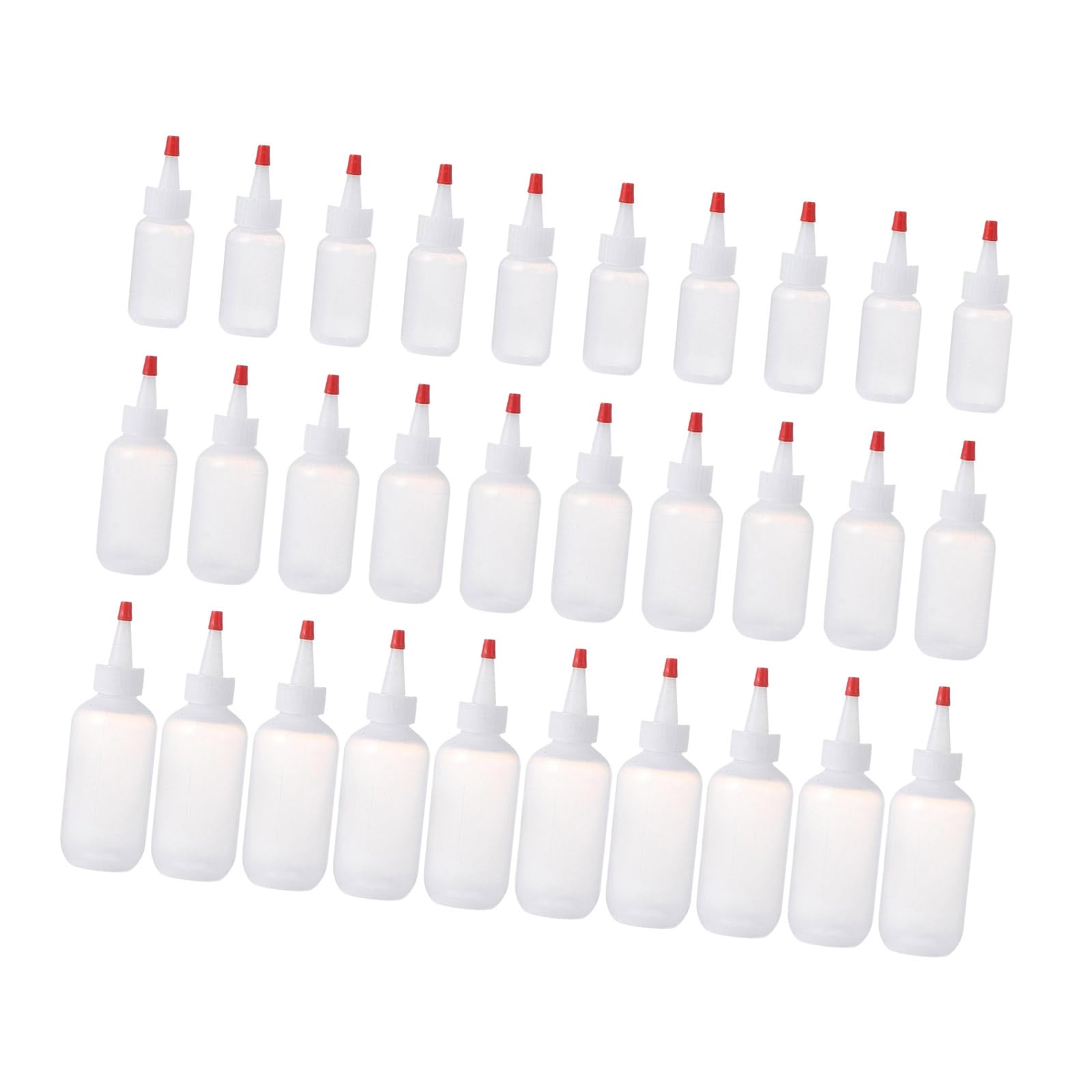 Tsophreniq 30PCS Multipurpose Condiment Container Flexible Design with Ergonomic Grip Liquid Control Flexible Bottles with Secure Caps for Liquid Control