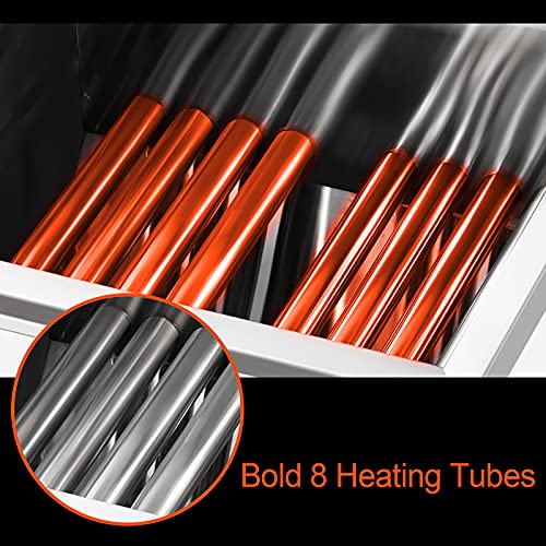 Generic Professionelle Gasfritteuse, kommerzielle Edelstahl-Fritteuse mit Korb & Ölablassventil für Pommes-Restaurants Supermärkte (15/18 Liter) – Bild 7