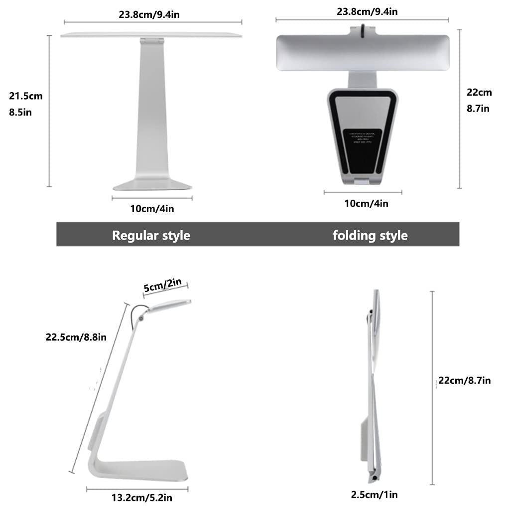 Lampka nocna Smart Table Lampa Dbałość o wzrok 3-kierunkowy Dimable Student Reading Learning Lampa przeznaczona do studentów (przełącznik dotykowy) Akumulator Przemysłowy (Rozmiar : Regular style)
