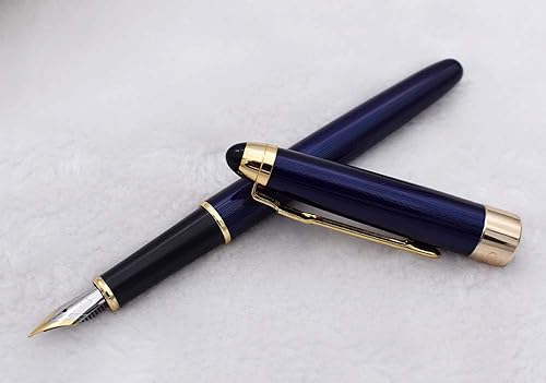 Miniatura 5 de Jinhao - Pluma estilográfica de madera rosa 8802 con punta fina con juego de estuche para bolígrafos